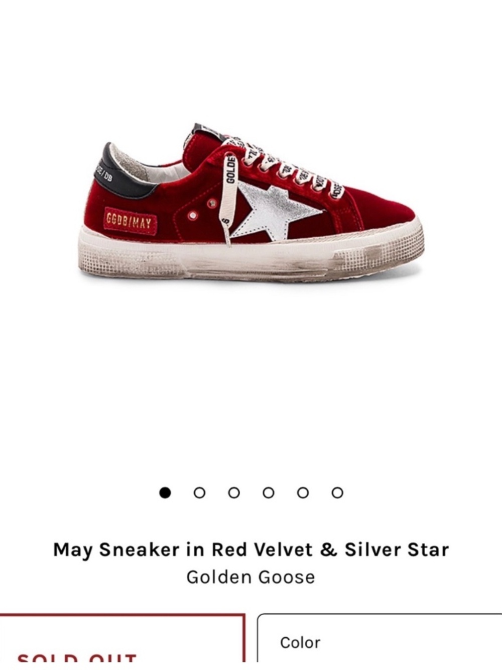 Red Velvet Golden Goose Sneakers